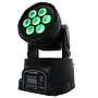 Lámpara LED (Cabeza Móvil) DMX, RGBW, Potencia 115W, Color Negro, SCHALTER S-MOB014