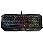 Teclado Gamer, Iluminado, Alámbrico (USB), Antighost, Longitud del Cable 1.50 Metros, NACEB NA-635