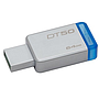 Unidad Flash USB 3.1 Kingston DataTraveler 50 con Elegante y Moderno Diseño de 64GB. Color Azul
