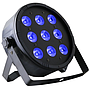 Lámpara LED (Cañon) DMX, RGB + UV, Potencia 80W, Chasis de Plástico, Color Negro, SCHALTER S-PAR9UV