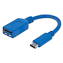 Adaptador USB-C - USB (M-H), Color Negro, 0.15 Metros, MANHATTAN 353540