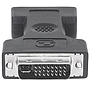 Adaptador de Video DVI-I - VGA (M-H), Enlace Dual, Color Negro, MANHATTAN 328883