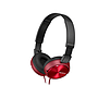 Audífonos con Micrófono SONY MDR-ZX310, diseño plegable, respuesta de frecuencia 10-24,000Hz, Rojo