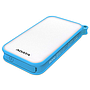  Cargador Portátil (Power Bank) Adata D8000L, Capacidad 8,000mAh, Salidas 5V-2A / 5V-2.1A, Color Azul, AD8000L-5V-CBL