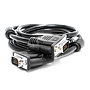 Cable de Video VGA DB15 (M-M), Color Negro, Longitud 2.0 Metros, VORAGO CAB-106